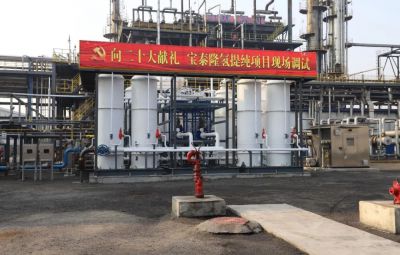 向二十大献礼|东升国际官网氢提纯项目建成调试