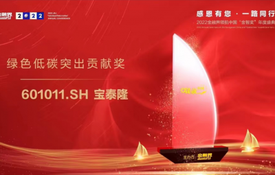 东升国际官网荣获2022金融界领航中国“绿色低碳凸起贡献奖”